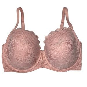 Victoria’s Secret Light Pink Sparkly Sexy Lingerie Nude Bra